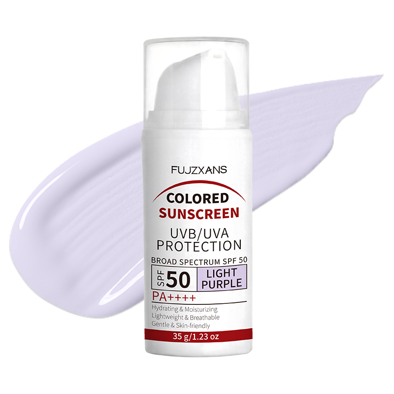 Spf 50 Waterproof Sunscreen - Crema Solare Colorata Viola Chiaro SPF
