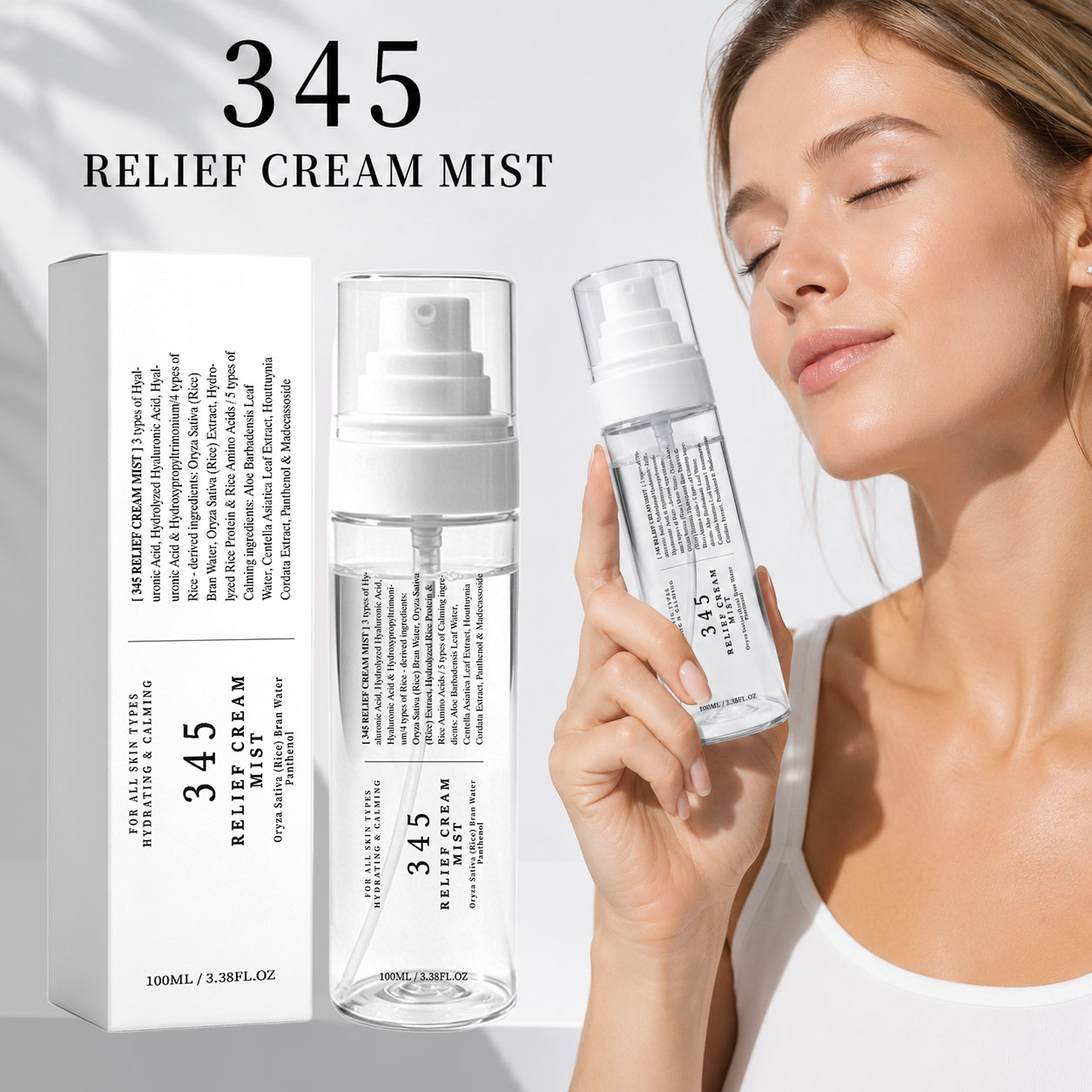 Hyaluronic Acid Facial Serum - Crema Spray Lenitiva 345 per la