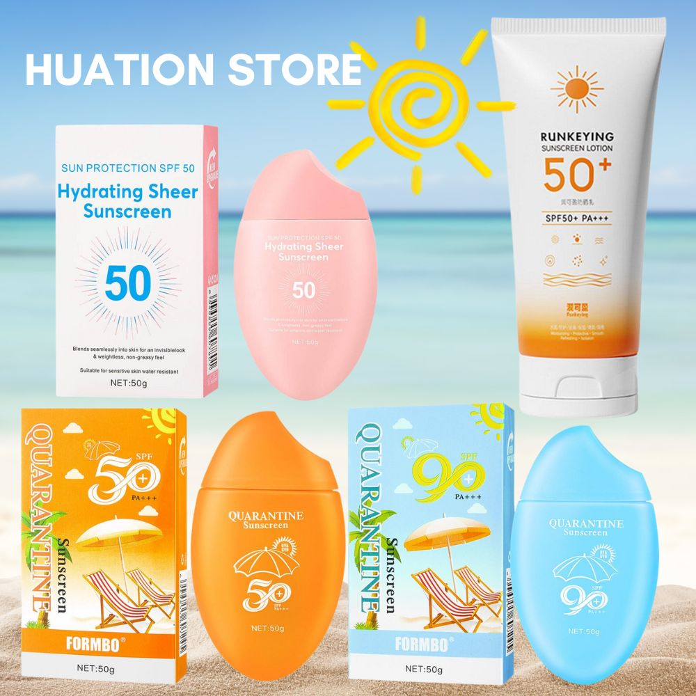 Spf 50 Waterproof Sunscreen - 50g Crema solare per il viso