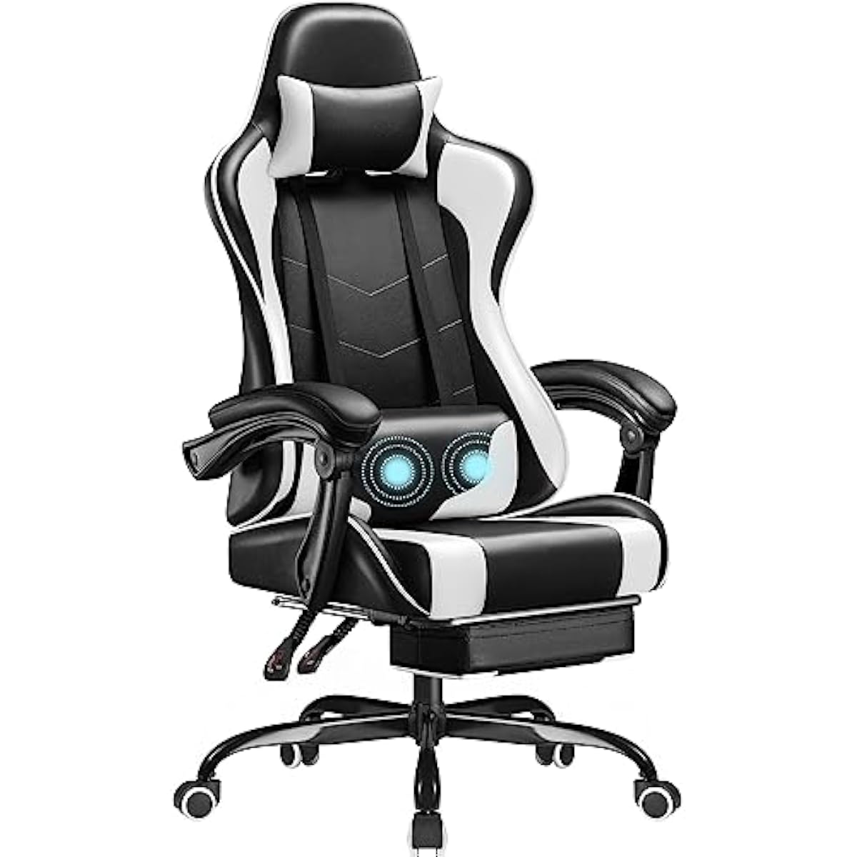 Massage - Sedia da Gaming con Altezza Regolabile,