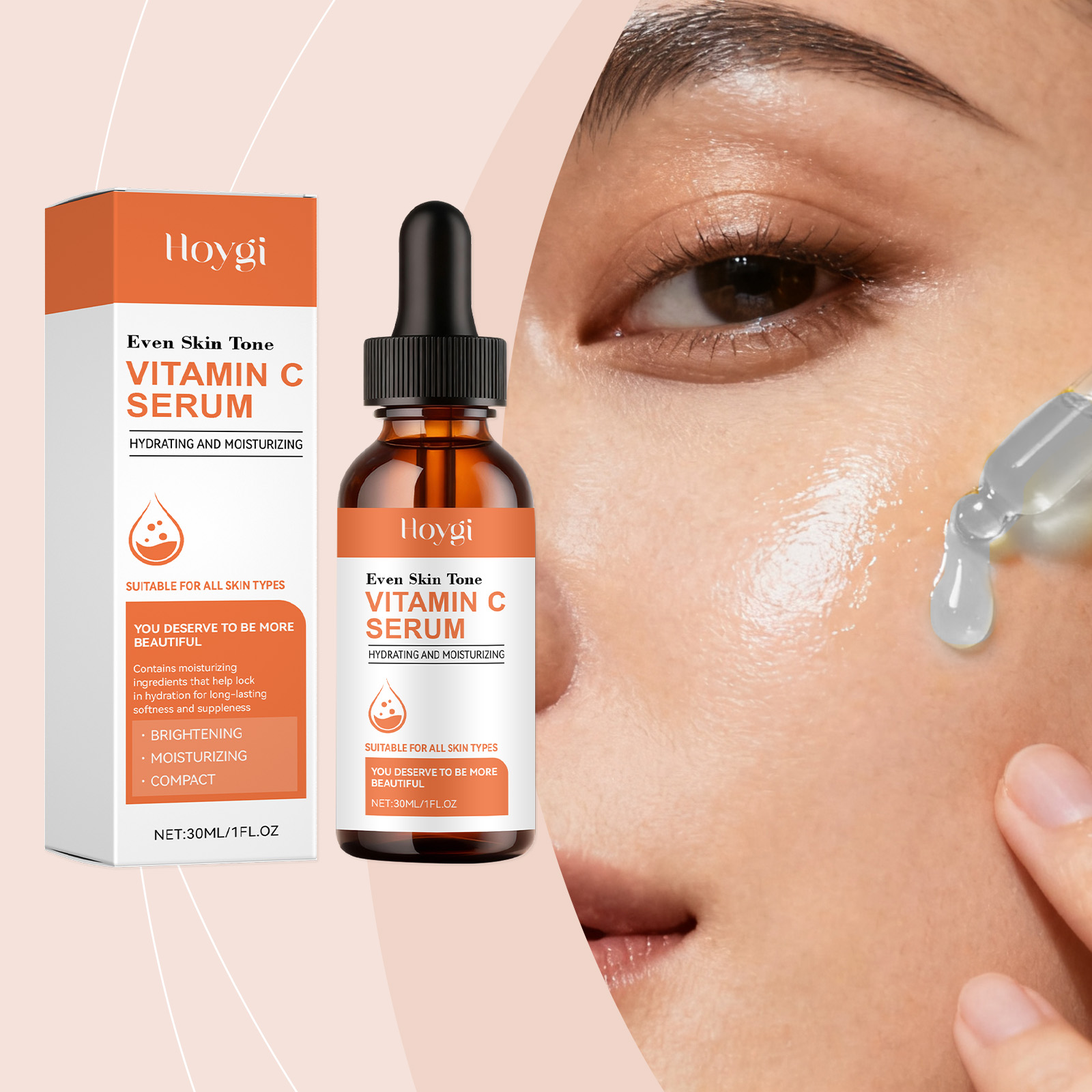 Hyaluronic Acid Facial Serum - Siero Viso alla Vitamina C con