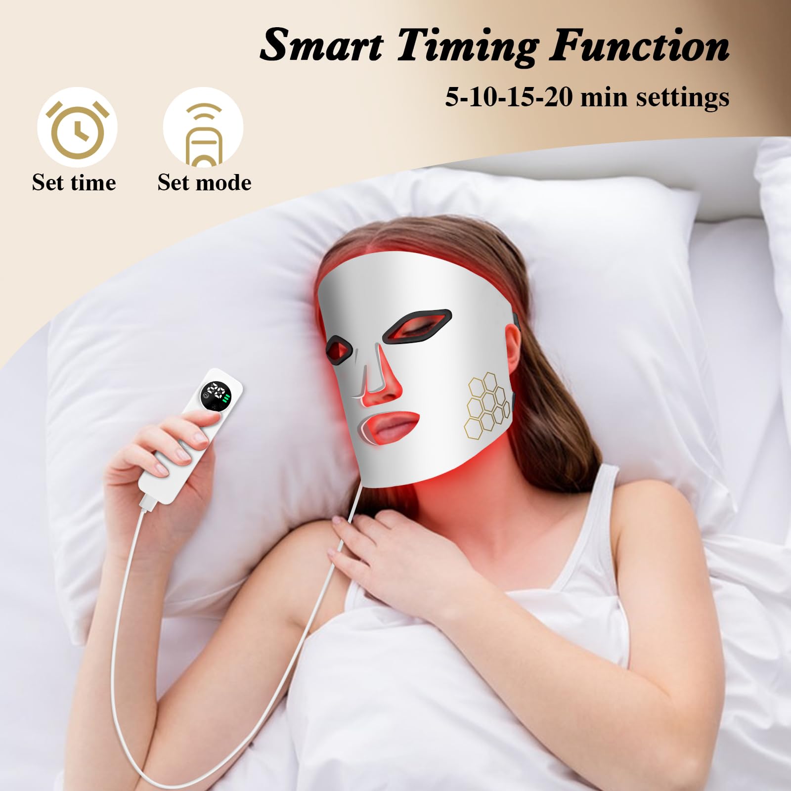 Hello Face Maschera per il vis - Led Light Therapy Face Mask recensione e prezzo