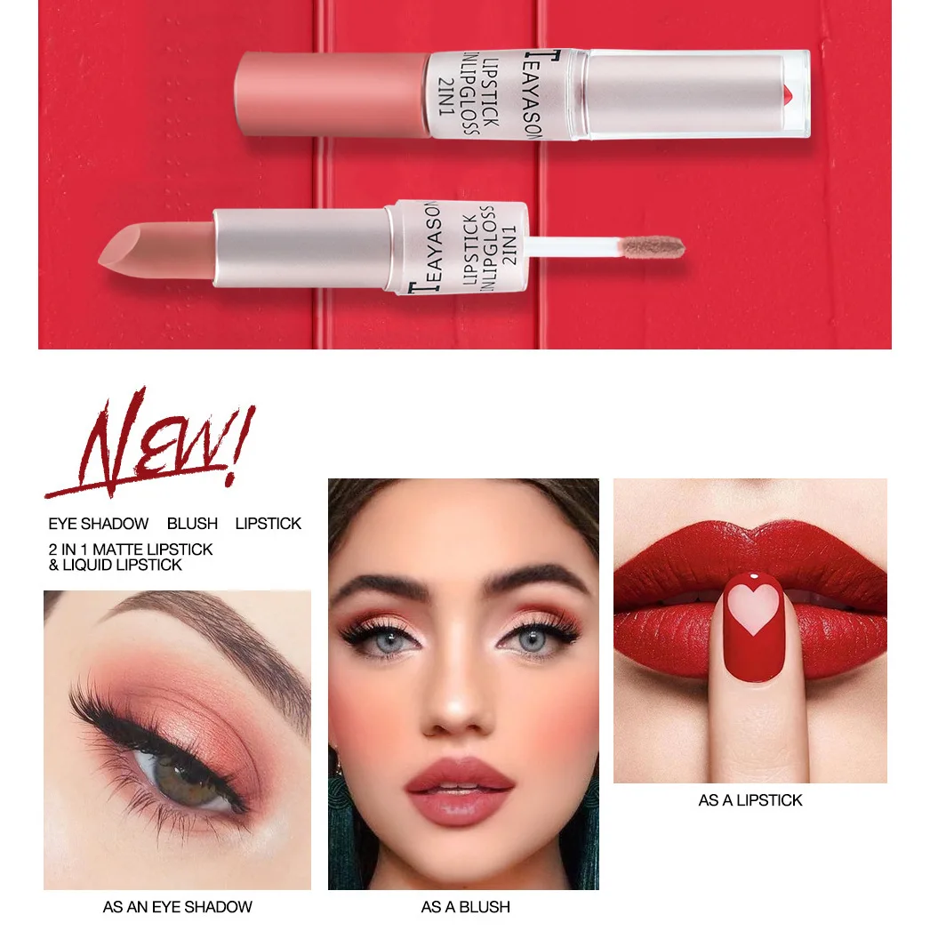 1PC Rossetto rosa Lucidalabbra - Matte Velvet Lip Tint Long Lasting recensione e prezzo