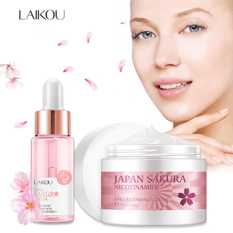 LAIKOU Sakura siero e collagen - Niacinamide Pore Shrinking Essence recensione e prezzo