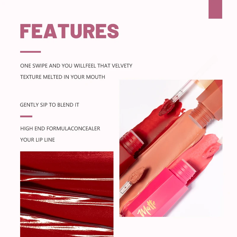 1 pezzo di tinta per labbra in - Matte Velvet Lip Tint Long Lasting recensione e prezzo