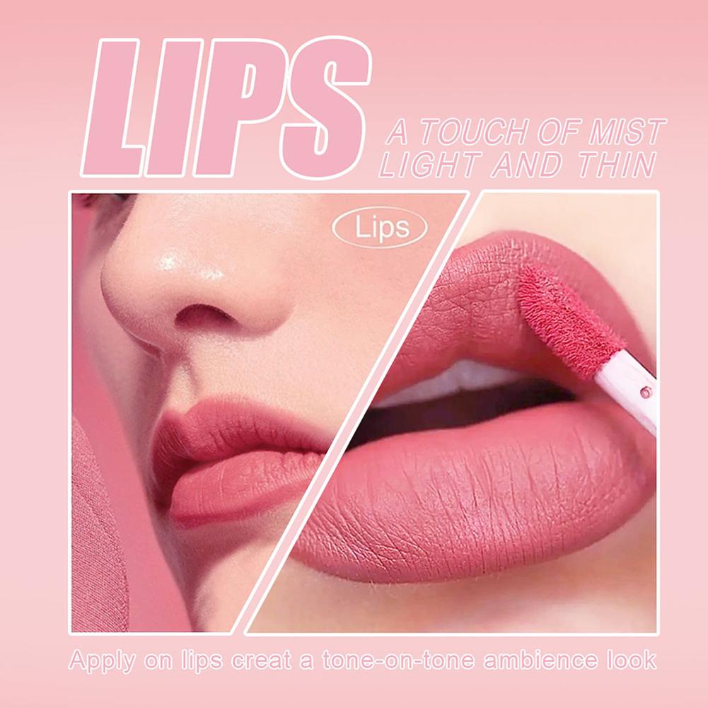 3 pz/set Nude Lip Gloss Rosset - Matte Velvet Lip Tint Long Lasting recensione e prezzo