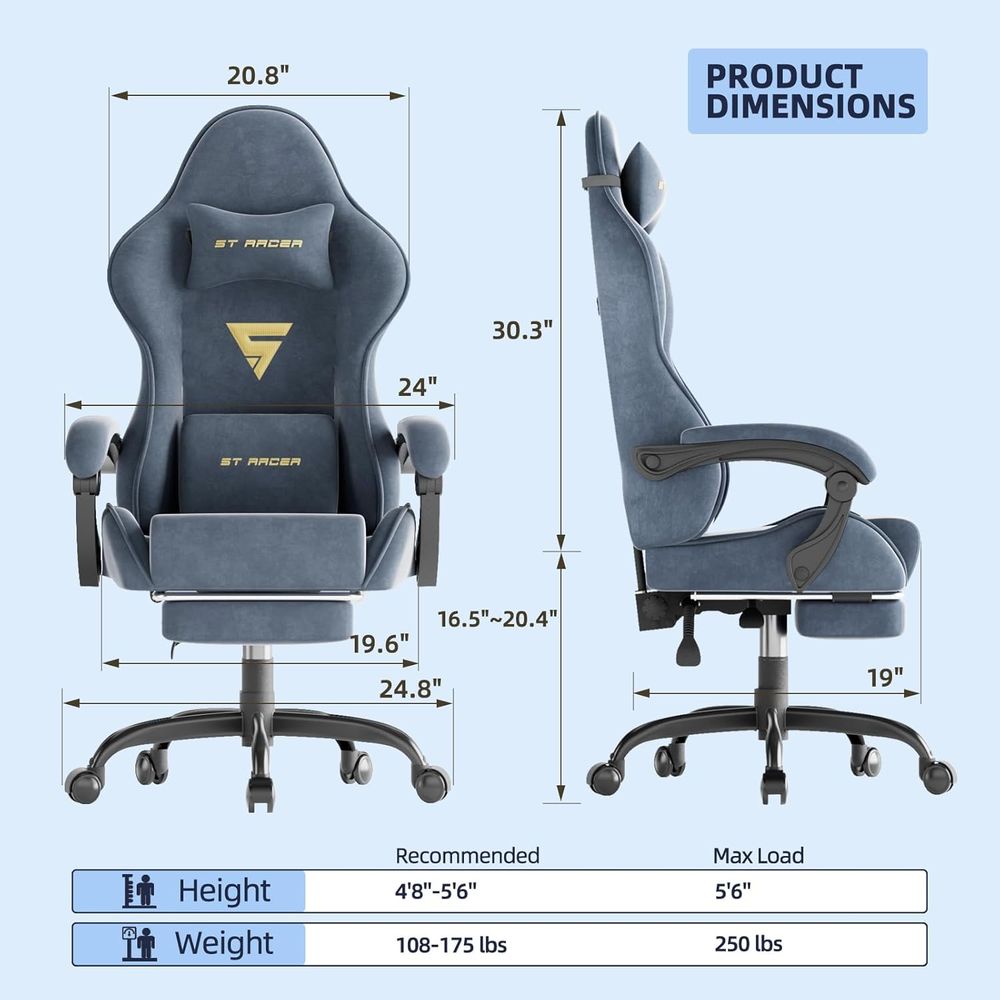 Sedia da Gaming Ergonomica con - Massage recensione e prezzo