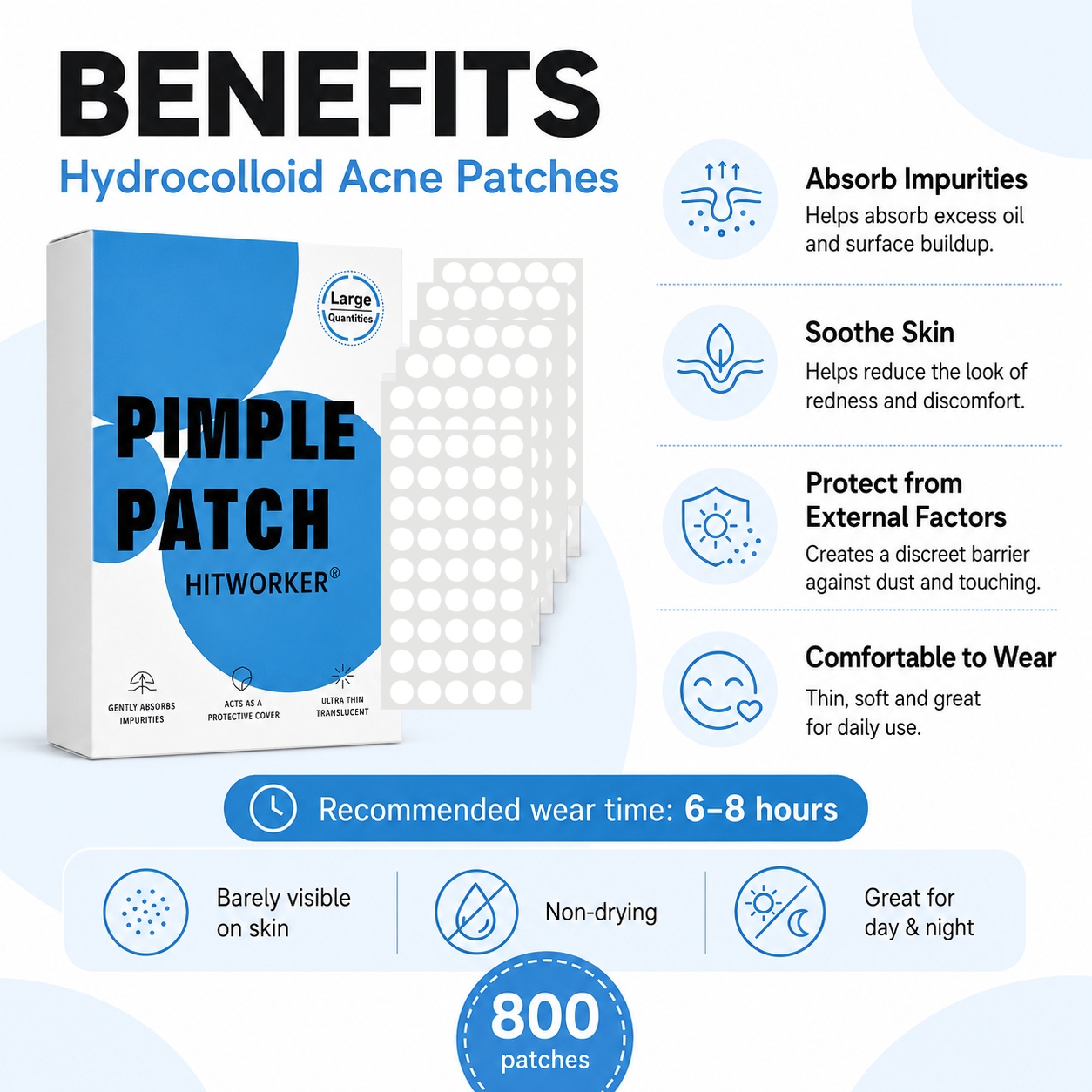 800 Pezzi Cerotti Idrocolloida - Hydrocolloid Pimple Patch recensione e prezzo