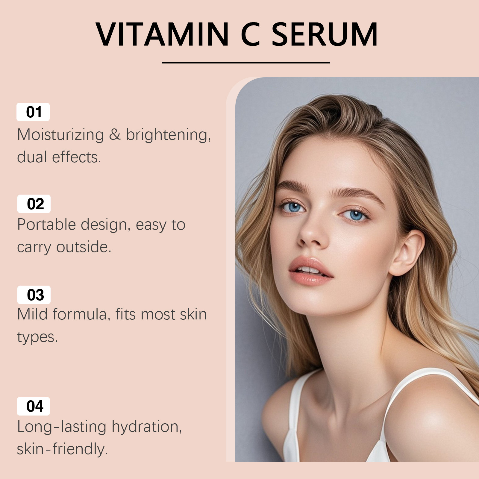 Siero Viso alla Vitamina C con - Hyaluronic Acid Facial Serum recensione e prezzo